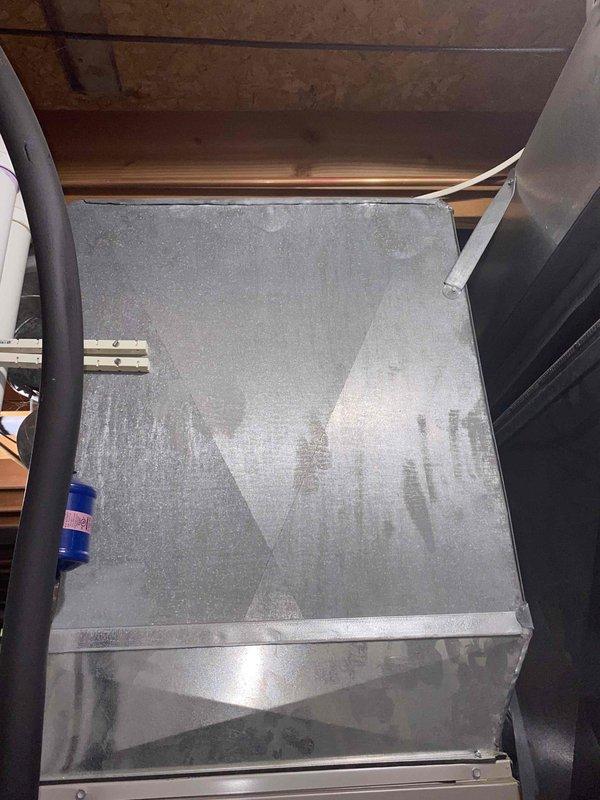 Completed comprehensive evaluation of 25-year-old furnace and humidifier system located in basement. Performed thorough inspection of HVAC equipment, humidifier, thermostat, and hot water tank as requested. Provided detailed replacement estimate for aging system, documented existing ductwork measurements and current equipment condition with photographic evidence for customer review.