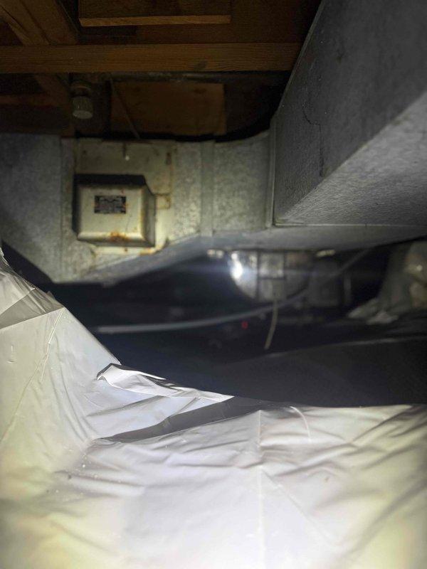 # HVAC Condensate Pump Installation

Responded to service call for condensate drainage system installation in crawl space area. Upon inspection, identified need for condensate pump assembly to handle HVAC unit drainage. Installed new condensate pump with appropriate tubing to route condensate water away from unit and prevent water damage to surrounding structure. Connected pump to dedicated GFI-protected electrical circuit for safe operation in moisture-prone environment. Routed discharge tubing through crawl space insulation to designated drainage point. Tested pump operation and verified proper cycling and drainage flow. System now effectively removes condensate water from HVAC unit, preventing overflow and protecting foundation area from moisture accumulation.