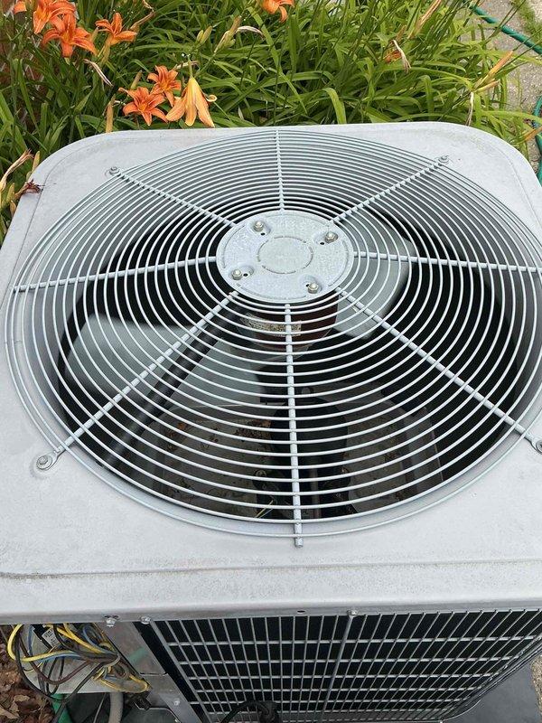 Responded to callback for air conditioning system performance issues. Upon arrival, inspected outdoor condenser unit and found unit operational with fan assembly functioning properly. Proceeded to indoor air handler where discovered severely clogged air filter with heavy accumulation of dust, debris, and particulate matter causing restricted airflow. Removed and replaced dirty filter with new filter meeting manufacturer specifications. System airflow restored to normal operating parameters. Verified proper system operation and cooling performance before departure.