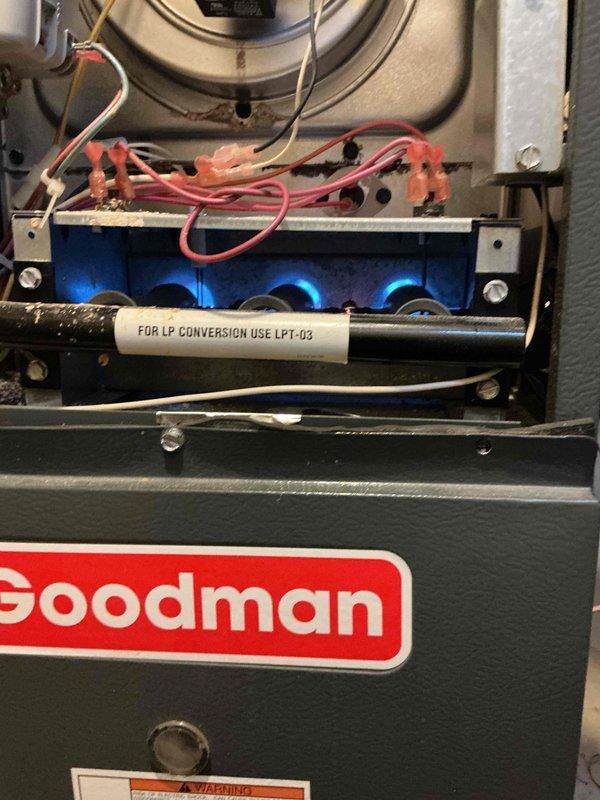 Responded to no heat call on Goodman furnace located in basement. Upon inspection, found pressure switch malfunction preventing ignition sequence from completing. Replaced faulty pressure switch with new unit, verified proper operation of inducer motor and pressure tubing connections. Tested system through multiple heating cycles, confirmed proper ignition, flame sensing, and heat delivery to living space. System restored to full operational status.