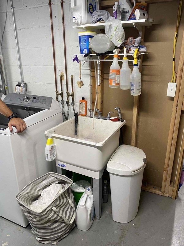 Conducted comprehensive full system evaluation of existing HVAC equipment in residential basement mechanical room. Assessed current gray metal air handler unit and beige furnace connected via flexible metallic ductwork, including evaluation of humidifier or air filtration component mounted between units. Documented existing equipment configuration, electrical connections, and ductwork layout through detailed photography. Provided customer with professional estimate options for new furnace installation and air conditioning system addition to existing setup. Reviewed mechanical room space constraints and utility connections to determine optimal equipment placement and installation requirements for proposed system upgrades.