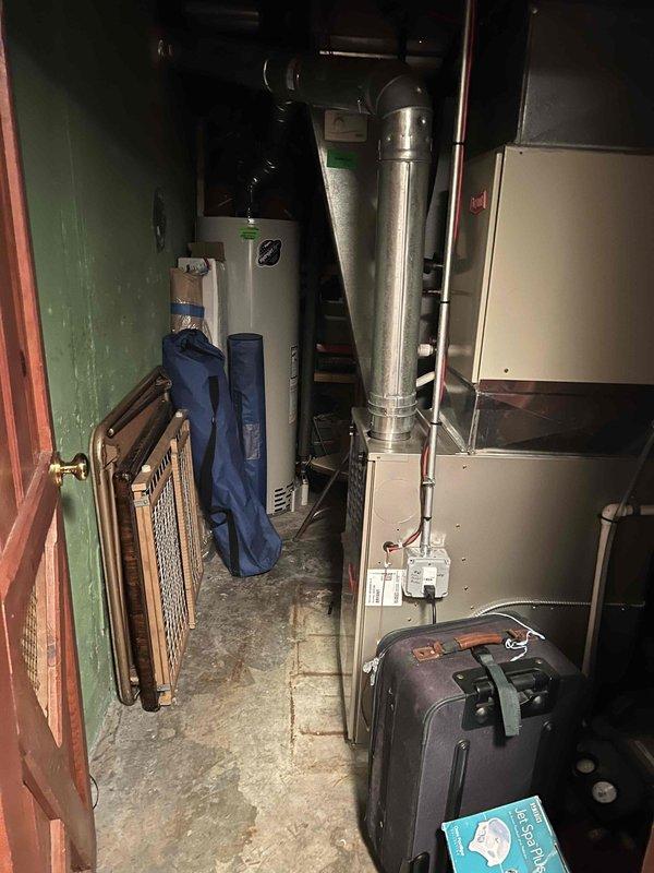 Performed comprehensive tune-up on 2021 furnace located in basement utility room. Conducted full combustion analysis using calibrated diagnostic equipment, confirming natural gas system operating within manufacturer specifications with stack temperature at 391°F, CO2 at 7.1%, excess air at 58.4%, and carbon monoxide readings at safe levels. Inspected burner assembly, heat exchanger, blower motor, and ductwork connections; verified all components functioning properly with no safety concerns identified.