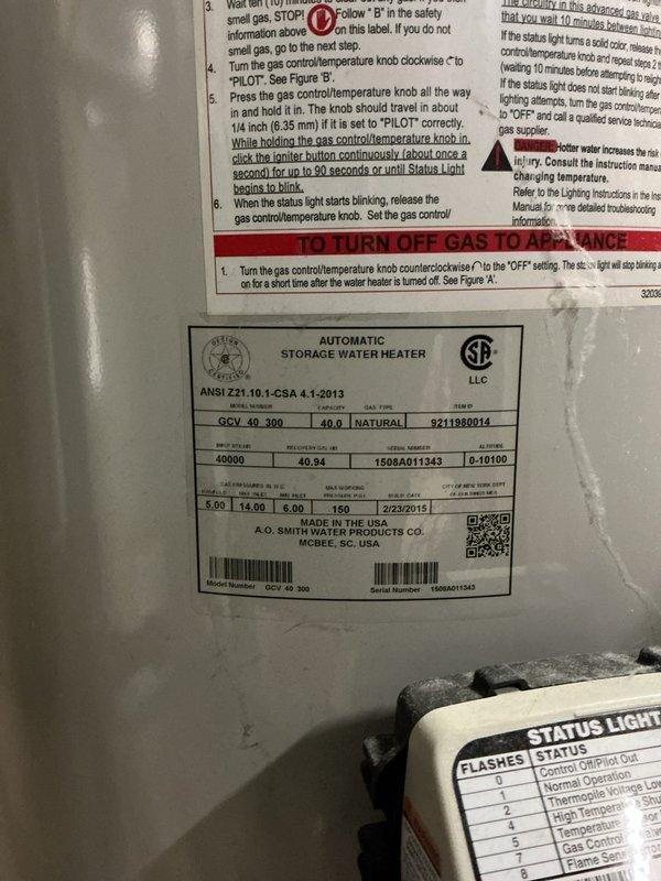 Completed Gold AC inspection on single residential unit with air handler located in basement. System is operational with homeowner reporting upstairs area warmer than downstairs during operation. Performed comprehensive inspection of outdoor condenser unit positioned on concrete pad against exterior wall, verified fan operation and examined overall equipment condition. Inspected associated water heater in basement, documented model specifications and control settings. Equipment is brand new 2025 model showing no signs of wear or operational deficiencies. All components functioning within normal parameters at time of inspection.