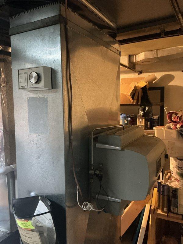 Completed comprehensive Gold AC Inspection on nine-year-old air conditioning system located in basement mechanical room. Performed full preventive maintenance tune-up including filter inspection, refrigerant level check, electrical connection testing, condensate drain verification, and overall system performance evaluation. Unit operating within normal parameters with no issues identified. Inspected humidifier during service visit per customer request; provided assessment and recommendations for future service scheduling if needed. All components functioning properly, system ready for cooling season.