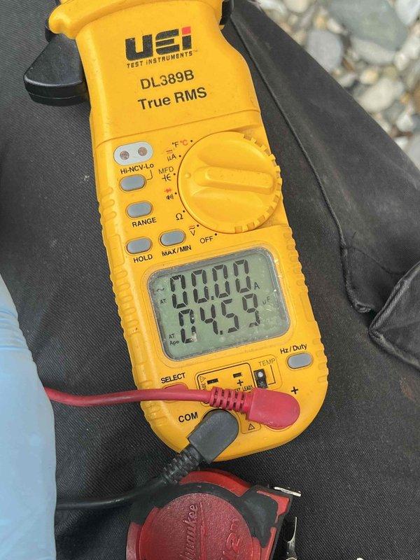 Completed comprehensive Gold AC inspection and tune-up on 20-year-old residential cooling system. System was operating properly upon arrival with customer enrolled in preventative maintenance program. Performed full diagnostic testing using digital multimeter to verify electrical performance and system parameters. Inspected outdoor condenser unit including fan operation, refrigerant lines, and component condition. All measurements within acceptable ranges and unit confirmed to be functioning correctly with no immediate repairs required.