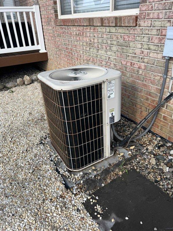 Completed comprehensive Gold AC inspection and tune-up on 20-year-old residential cooling system. System was operating properly upon arrival with customer enrolled in preventative maintenance program. Performed full diagnostic testing using digital multimeter to verify electrical performance and system parameters. Inspected outdoor condenser unit including fan operation, refrigerant lines, and component condition. All measurements within acceptable ranges and unit confirmed to be functioning correctly with no immediate repairs required.