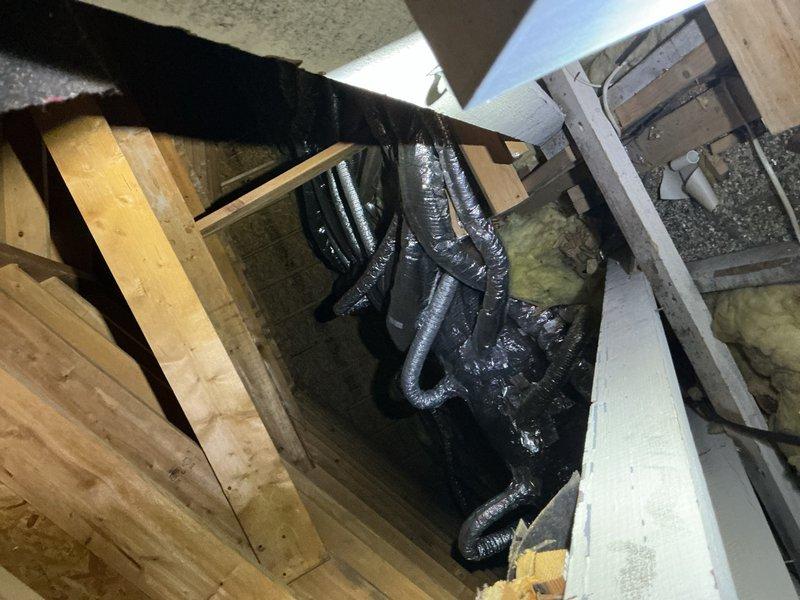 Conducted vendor consultation meeting with Unico manufacturer representative to diagnose and address excessive noise complaints on recently installed HVAC system. Inspected attic installation including flexible ductwork routing, air handler components, and insulated plenum assemblies to identify potential noise sources and compare operational characteristics to previous system performance.