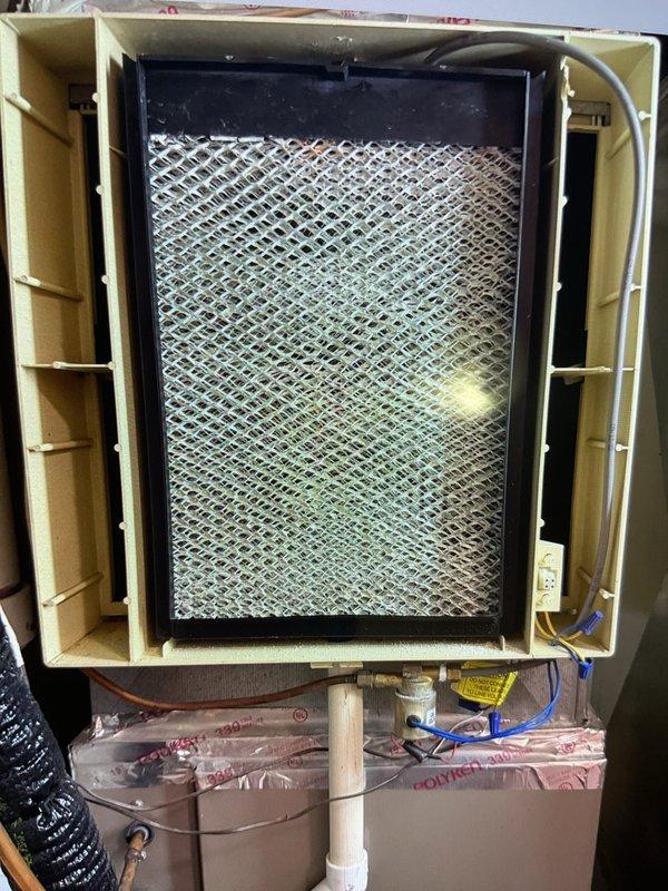 Completed comprehensive Gold Furnace Inspection on 5-year-old forced air heating system located on main floor. Performed full system evaluation including visual inspection of burner assembly, heat exchanger, gas valve controls, and electrical connections. Verified proper burner ignition and flame characteristics—all burners firing with appropriate blue flame pattern. Inspected air filter condition, noting moderate dust accumulation on mesh material within housing unit. Examined all wiring connections including control circuits, confirming secure attachment of red, white, blue, yellow, and green wires to gas valve assembly. Checked condensate drain system and PVC piping for proper operation and secure connections with metal hose clamps. Evaluated overall equipment operation and confirmed system is functioning within normal parameters. Unit operational and heating properly at time of inspection.