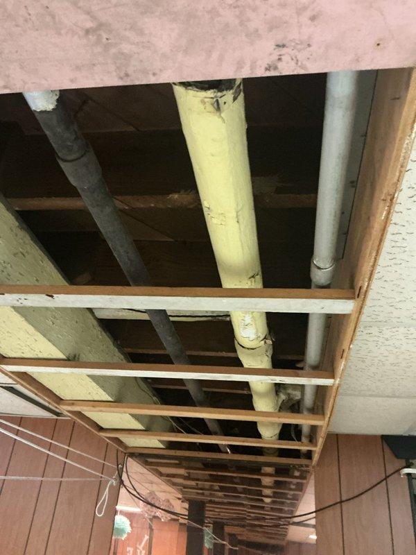 Responded to service call for 15-year-old boiler system located in basement. Upon inspection, identified severely corroded and deteriorated metal piping requiring replacement due to advanced oxidation and structural compromise. Documented existing conditions showing aged copper and steel piping with significant rust buildup, threaded connections showing wear, and overall system degradation consistent with equipment age. Assessed piping infrastructure including exposed ceiling joists where supply lines run, noting multiple pipe materials and connections in need of attention. Provided customer with findings and recommendations for necessary pipe replacement to restore safe and proper boiler operation.