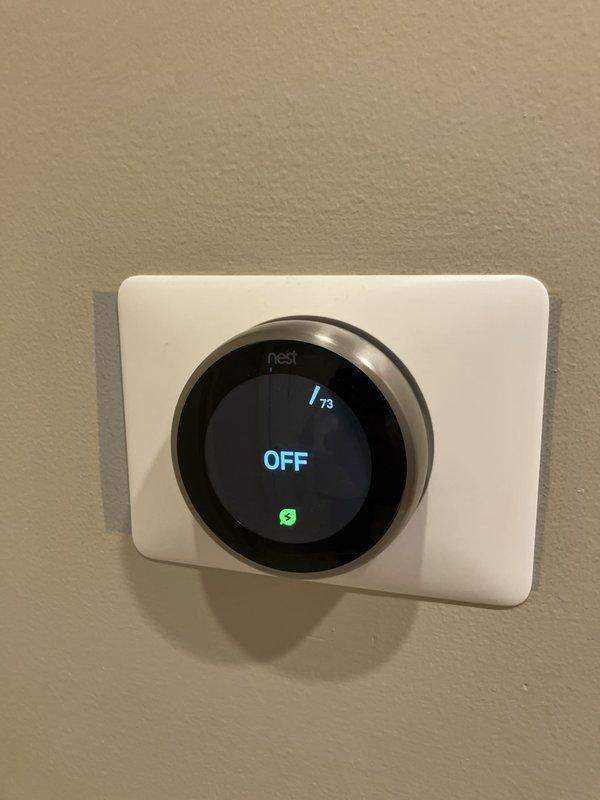 Completed estimate for furnace replacement on a 20+ year-old operational unit with air handler and filtration system currently located in mechanical room. Existing system includes PVC condensate lines, insulated ductwork, and Nest smart thermostat, all functioning but equipment has reached end of expected service life and requires replacement planning.