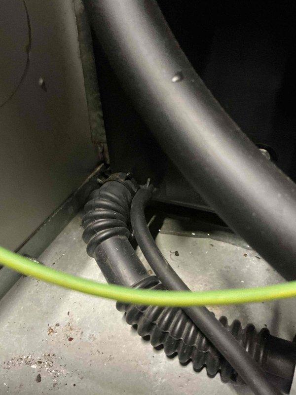 Responded to water leak complaint near furnace with recurring puddle formation. Inspected condensate drainage system and cleared blockage from condensation line, restoring proper drainage flow. System heating and cooling functions verified operational upon completion.