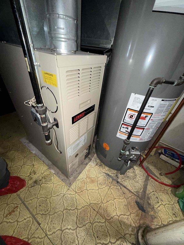 Responded to no-cooling call on 20-year-old residential air conditioning system. Upon arrival, confirmed outdoor unit was not receiving power and indoor furnace was operational. Inspected electrical disconnect at outdoor unit and found deteriorated wiring connections with significant corrosion at terminal points. Cleaned terminals, replaced damaged wire connections, and verified proper voltage supply to contactor. Cycled system multiple times to confirm successful startup and normal operation of compressor and condenser fan.