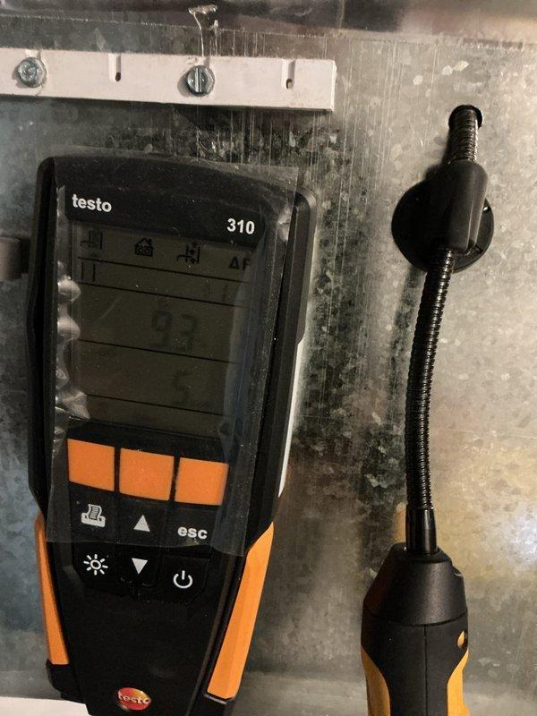 Completed Gold Furnace Inspection on a 4-year-old residential heating system located in the basement. Performed comprehensive combustion analysis using Testo 310 digital analyzer to verify proper burner operation and efficiency levels. Conducted thorough visual inspection of all internal components including gas burners (confirmed proper flame characteristics with blue flame indicators), electrical systems, control boards, transformers, and wiring connections. Verified all safety controls, limit switches, and electrical connections are secure and functioning within manufacturer specifications. Unit is operating properly with no deficiencies noted at this time.