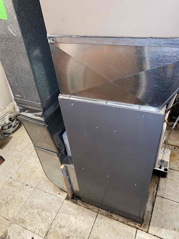 Provided comprehensive estimate for complete HVAC system replacement in basement location. Current air conditioning unit is non-operational and existing equipment is over 10 years old, requiring full system replacement including natural gas furnace and AC condenser. Assessed existing installation configuration, ductwork connections, and available space for new equipment placement to ensure proper sizing and compatibility with current infrastructure.