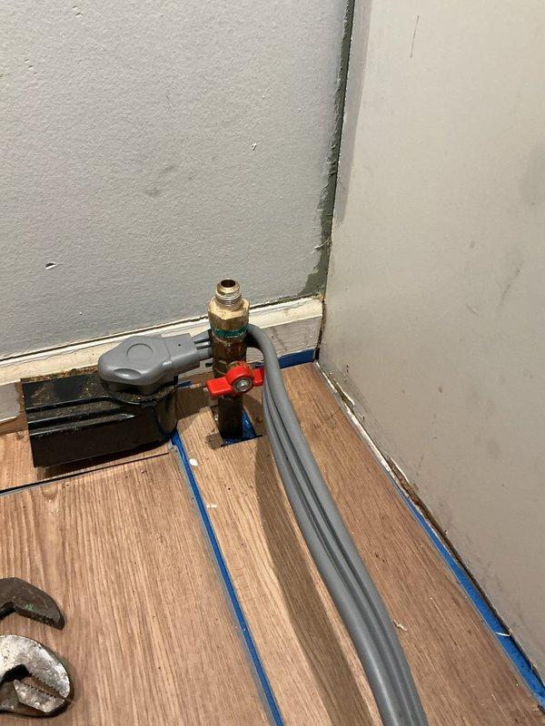 Responded to service call for gas line modification following new oven installation. Successfully capped existing gas line that was no longer needed after appliance upgrade. Cut and secured gas line using appropriate brass fittings and shutoff valve to ensure safe termination of the unused line. Applied thread sealant and performed pressure test to verify integrity of the cap and confirm no gas leaks present in the system.