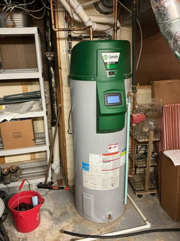 Responded to service call for inconsistent hot water on A.O. Smith 50-gallon gas water heater (Model GDHE 50 300). Upon arrival, unit was functioning properly but diagnostic testing revealed error code indicating faulty flame rod sensor. Cycled through all error codes to confirm diagnosis and documented findings for warranty claim review. Unit remains operational pending manager approval for repair or replacement under existing manufacturer warranty.