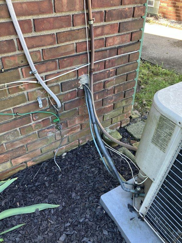 Provided comprehensive estimate for complete HVAC system replacement including natural gas furnace located in basement and outdoor air conditioning condenser unit. Evaluated existing 20-year-old equipment with non-functional AC unit and assessed installation requirements including existing refrigerant line routing, electrical disconnect, and concrete pad placement. Documented current system configuration and discussed replacement options for both heating and cooling components to restore full climate control functionality.