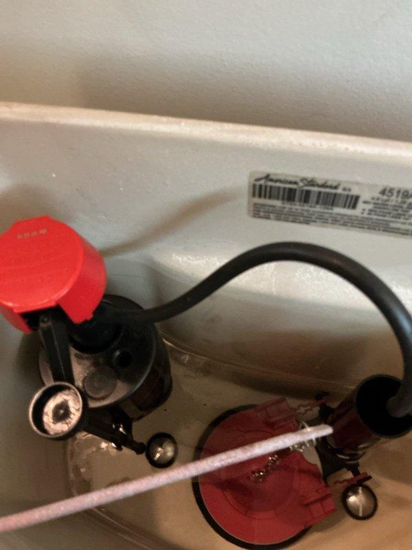 Responded to a return service call for a toilet that was continuously running after flushing with the tank constantly refilling. Upon inspection, diagnosed a faulty fill valve assembly causing the running water issue. Replaced the defective fill valve with a new unit, including installation of updated supply line connections and proper adjustment of the float mechanism. Tested the flush cycle multiple times to ensure proper water shutoff and verified tank refill stopped at the appropriate level with no continuous running.