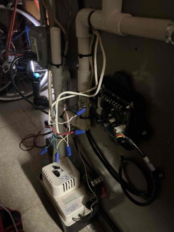 Responded to service call for 3-month-old AC system that would not turn off when thermostat was set to off position and was blowing warm air. Diagnosed faulty non-communicating RDS control board causing continuous blower operation and loss of cooling cycle control. Replaced defective control board with warranty replacement unit from shop inventory. Tested system operation through multiple cycles to verify proper thermostat communication, confirmed unit now responds correctly to all thermostat commands including off position, and validated proper cooling output and airflow operation.