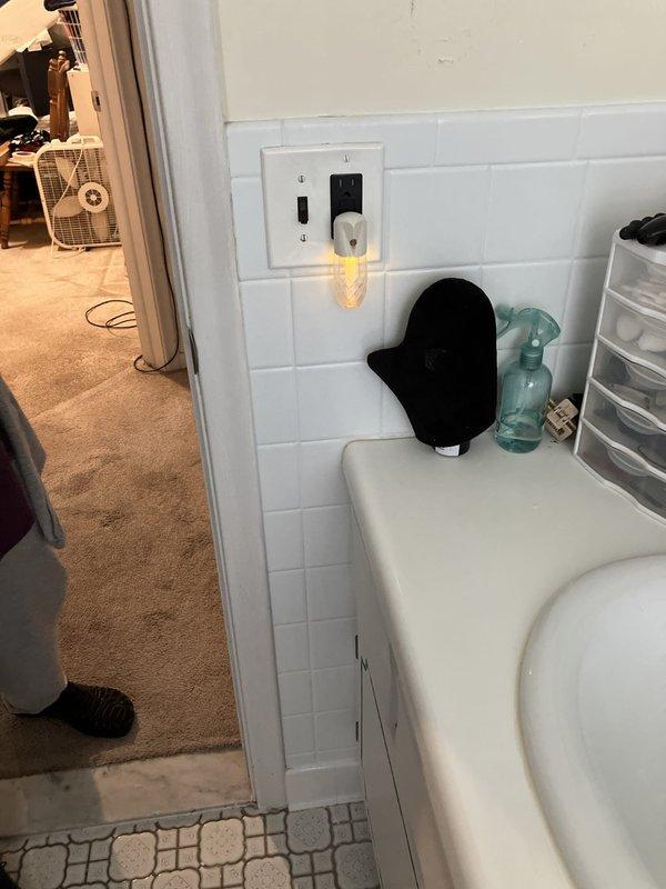 Conducted site assessment for bathroom exhaust fan installation quote. Inspected existing electrical outlet configuration in bathroom and evaluated attic space accessibility, examining roof framing structure and insulation conditions to determine optimal exhaust fan placement and venting route.
