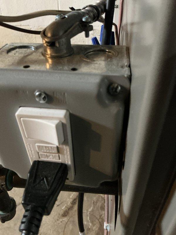 Responded to service call for reported furnace leak in basement. Upon inspection, identified condensate drainage issue originating from the furnace condensate pump assembly. The condensate pump, which removes water produced during the heating cycle, showed signs of improper drainage with visible water staining on the concrete floor beneath the unit. Examined the pump housing, discharge tubing connections, and electrical components including the float switch with LED indicator. Verified pump operation and checked all connection points for secure fittings and proper seal. Addressed the leak source and ensured condensate system was functioning correctly to prevent future water accumulation. System tested and confirmed operational with no active leaking observed at time of service completion.