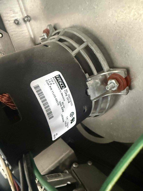 Completed comprehensive Gold-level maintenance inspection on Briggs & Stratton 20KW standby generator and multiple HVAC units at residential property. Performed full system evaluation of generator including operational testing, fluid level checks, battery inspection, and visual assessment of all electrical connections and components. Inspected two basement-located forced air furnace units, approximately 6 years old, verifying proper blower motor operation, examining FASCO motor assemblies and mounting hardware for secure installation and wear patterns. Evaluated UV air purification system (UV-16/120 model, 120V/30W/0.5A/60Hz specifications) confirming proper electrical connections and operational status; noted UV bulbs previously ordered and currently available at warehouse for future installation. Assessed system capacitors and electrical components for proper voltage ratings and physical condition. All equipment found operational at time of inspection with no immediate service requir