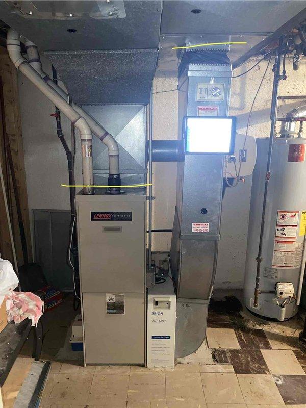 Responded to service call for 20-year-old Lennox G26Q3-50 forced air furnace in basement experiencing inadequate heating issues. Conducted comprehensive system evaluation and provided detailed estimate for complete HVAC system replacement, including assessment of existing ductwork, electrical connections, and venting infrastructure to ensure proper sizing and compatibility for new equipment installation.