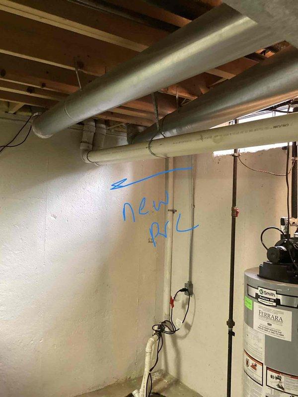 Provided estimate for replacement of 22-year-old natural gas furnace located in basement. Current unit is operational but has reached end of expected service life. Evaluated existing ductwork, thermostat configuration, and utility connections to determine appropriate replacement equipment specifications and installation requirements.