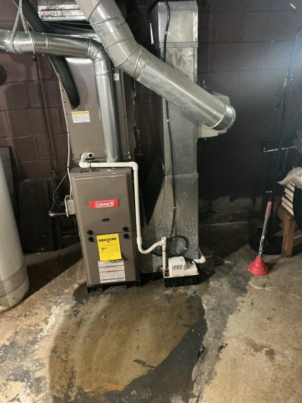 Responded to emergency no-heat call for Coleman furnace unit. Upon arrival, found furnace inoperative with customer reporting unit would not ignite. Performed diagnostic inspection of gas furnace system including visual examination of burner assembly, ignition components, and safety controls. Verified gas supply, checked electrical connections, and tested thermostat operation. Identified pilot/ignition system issue preventing furnace startup. Successfully relit pilot assembly, verified proper flame characteristics, and confirmed burner ignition sequence. Tested furnace through complete heating cycle to ensure proper operation. Unit restored to full heating capacity with all safety controls functioning as designed.