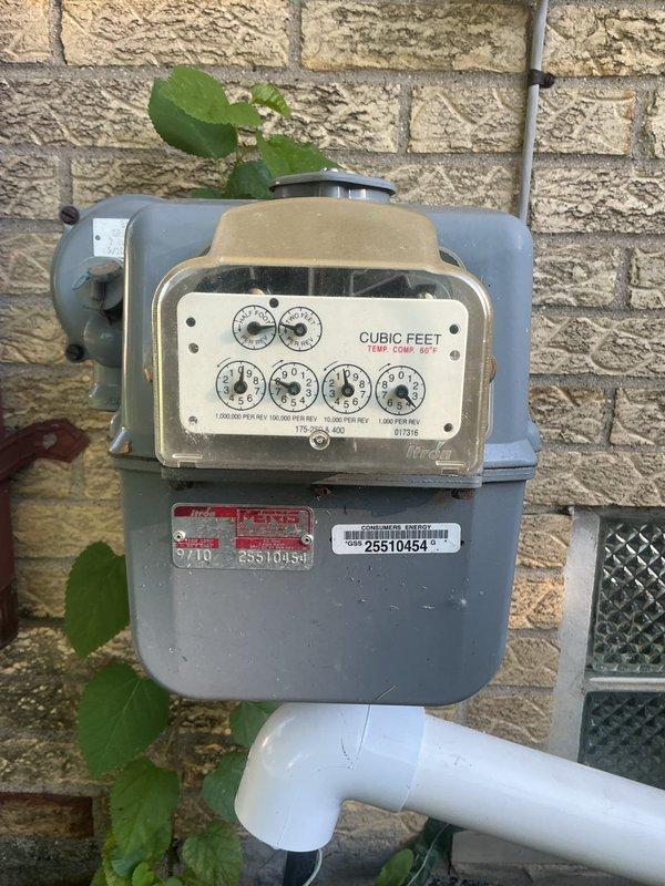 Responded to service call for tankless water heater experiencing intermittent operation with error code 003500 indicating ignition failure. Upon inspection, identified potential issues with gas supply line flex connector and verified proper gas flow to unit. Examined exterior gas meter, supply piping, and shutoff valves to ensure adequate pressure and connectivity. Diagnosed ignition system malfunction related to gas delivery inconsistencies. Recommended flex pipe replacement and further combustion system evaluation to restore reliable continuous operation.