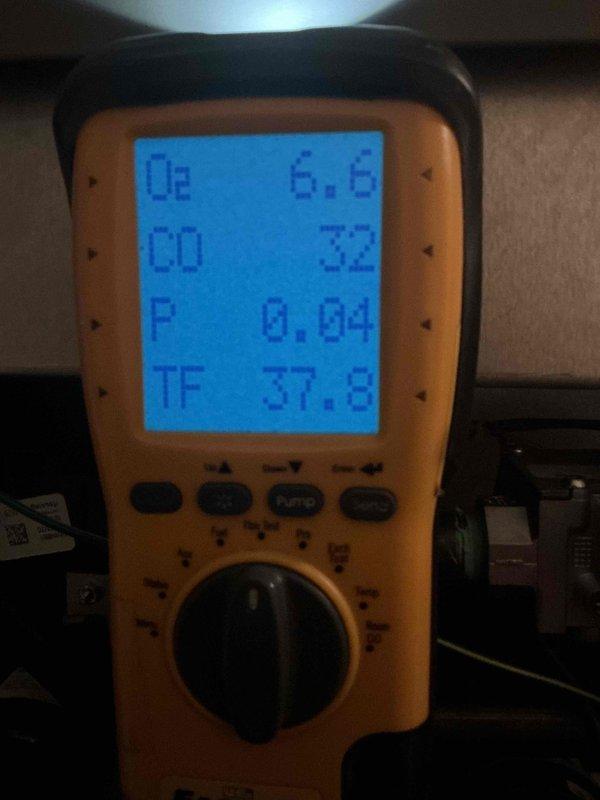 Completed comprehensive Gold Furnace Inspection and tune-up on 1-year-old Lennox EL297UH090XV48C-02 unit located in basement. Performed full combustion analysis using digital analyzer, recording CO2 levels at 8.1%, efficiency at 95.7%, and stack temperature at 46.1°F. Verified proper gas pressure at 0.04" and flame sensor reading at 6.8 microamps with temperature at 37.8°F. Conducted standard maintenance procedures including filter inspection, blower assembly cleaning, burner examination, heat exchanger inspection, and safety control verification. All components operating within manufacturer specifications with no deficiencies noted. Unit is in excellent condition and ready for heating season.