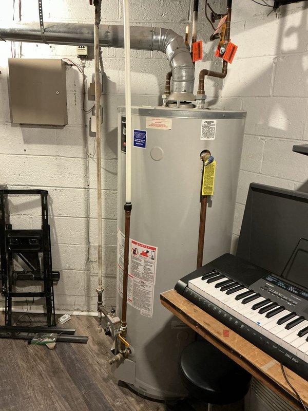 Responded to complaint of extended wait time for hot water delivery. Performed diagnostic inspection of existing residential water heater unit. Assessed tank condition, capacity, age indicators, and operational performance. Evaluated plumbing connections, supply lines, shut-off valves, and venting system for proper function and code compliance. Provided estimate for water heater replacement or repair options based on findings.