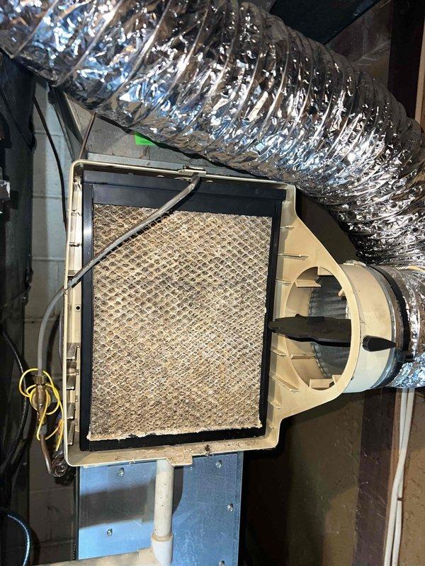Completed comprehensive pre-season tune-up on 20+ year old furnace system located in basement. Performed full system inspection, replaced heavily soiled pleated air filter that showed significant dust and debris accumulation, and conducted standard maintenance procedures to ensure safe and efficient operation for the upcoming heating season. Unit tested and confirmed operational upon completion.