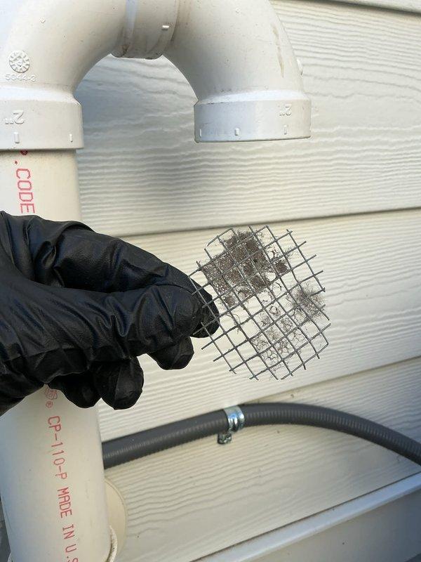 Responded to service call for Noritz tankless water heater displaying error code 11, indicating no ignition. Performed diagnostic inspection of unit by removing front access panel to examine internal components, control board, ignition system, and gas supply connections. Inspected and removed inlet water filter screen, which showed significant accumulation of sediment and debris causing restricted water flow. Cleaned filter assembly and verified proper water pressure and flow rate to unit. Checked exhaust and intake PVC venting system for proper installation and clearance. Examined flame sensor, igniter assembly, and gas valve operation. Error code 11 typically indicates ignition failure due to insufficient water flow, gas supply issues, or faulty ignition components. Filter blockage was identified as primary cause of flow restriction triggering the error code. Reinstalled cleaned filter and tested unit operation to confirm proper ignition sequence and hot water delivery.