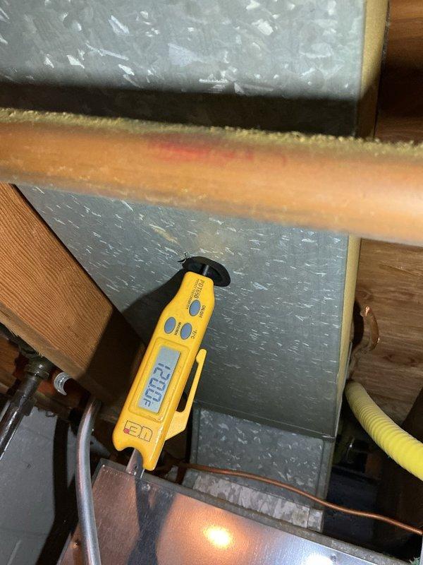 Performed comprehensive seasonal tune-up on 17-year-old Trane X880 furnace located in basement. Conducted full system diagnostics including electrical testing with multimeter to verify capacitor function and electrical component integrity, measured voltage and amperage readings to ensure proper operation, inspected heat exchanger and burner assembly, tested safety controls and limit switches, cleaned blower assembly, checked gas pressure and combustion efficiency, verified proper airflow, and confirmed all mechanical and electrical components were functioning within manufacturer specifications to prepare unit for winter heating season.
