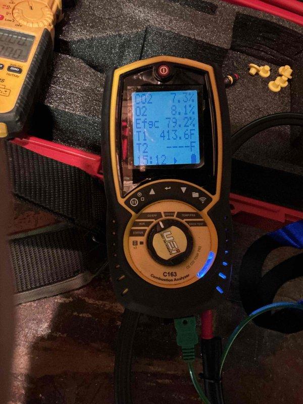 Completed comprehensive tune-up inspection on 1-year-old HVAC system located in basement. Performed thorough examination of heating unit internal components, including Resideo control valve, wiring connections, and mechanical assemblies. Conducted combustion analysis testing using digital analyzer to verify proper system operation and efficiency, with all temperature and O2 readings within normal parameters. Inspected and evaluated humidifier, thermostat functionality, and hot water tank as part of complete system assessment. All components found to be operating properly with wiring secured and organized throughout the unit.