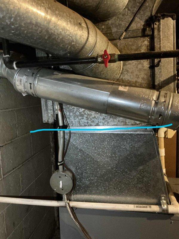 Provided estimate for replacement of 20-year-old natural gas furnace located in basement. Current unit is non-operational with extensive repairs needed, making replacement the most cost-effective solution. Assessed existing ductwork, gas piping, and venting system to determine compatibility with new equipment installation.