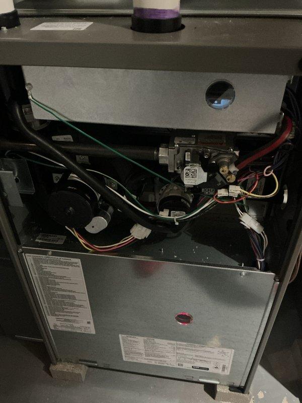 Completed annual heating maintenance and tune-up on a Lennox WT 11-2030 furnace in preparation for the winter season. Performed comprehensive system inspection including gas valve assembly, electrical connections, safety controls, and pressure switches. Verified all components functioning properly with system operating as designed at time of service completion.
