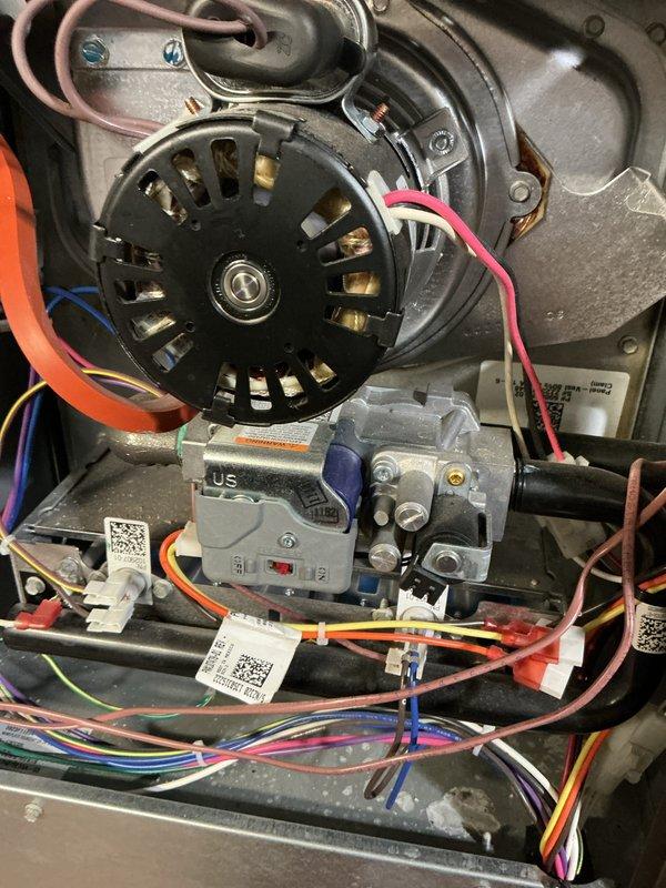 Completed annual heating maintenance tune-ups on two 3-year-old Lennox EL280E furnaces. Performed comprehensive inspections on both units including blower motor operation, gas valve functionality, electrical connections, and all safety controls. All components tested within normal operating parameters, wiring connections verified secure, and both systems confirmed operating properly.