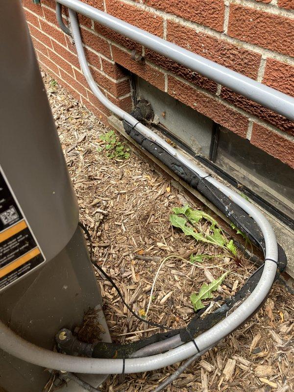 Completed annual heating maintenance and tune-up on a 19-year-old Lennox HVAC system. System was operating properly upon arrival. Performed comprehensive inspection of outdoor condenser unit, refrigerant lines, and electrical disconnect. All components found in good working condition with clean exterior surfaces and proper insulation on refrigerant lines.