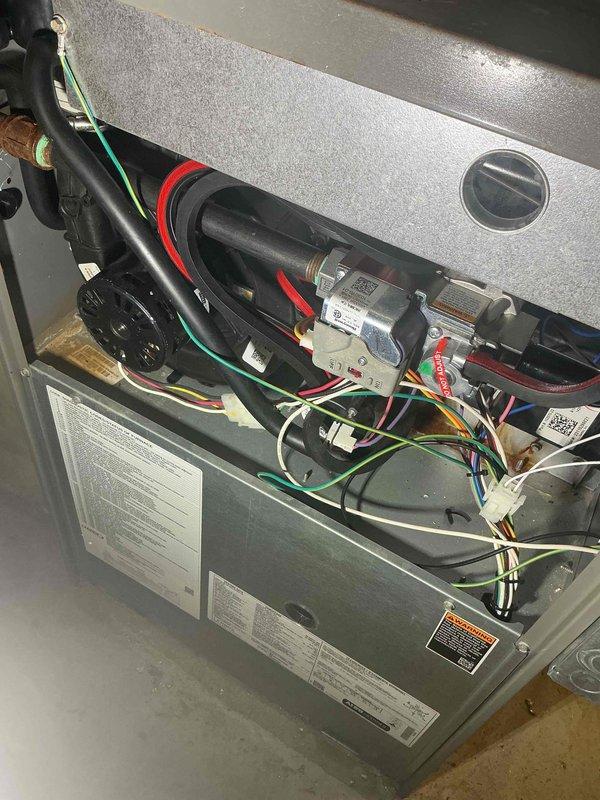 Completed comprehensive HVAC maintenance service including furnace tune-up on 10-year-old Lennox unit located in basement and AC tune-up on 15-year-old outdoor condensing unit. Performed standard inspection procedures, verified gas valve operation and electrical connections, checked blower motor assembly, and documented equipment specifications. All systems operating within normal parameters with no issues identified.