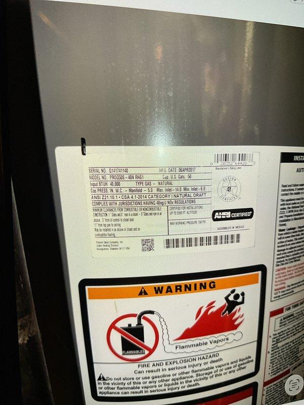 Completed comprehensive furnace tune-up and inspection on a 10+ year old forced air system located in basement, qualifying for DTE rebate program. Performed full system diagnostics on RHGA model unit manufactured in April 2017, including combustion analysis, heat exchanger inspection, and safety control verification. Identified faulty temperature sensor probe requiring replacement to ensure proper system operation and accurate temperature readings.