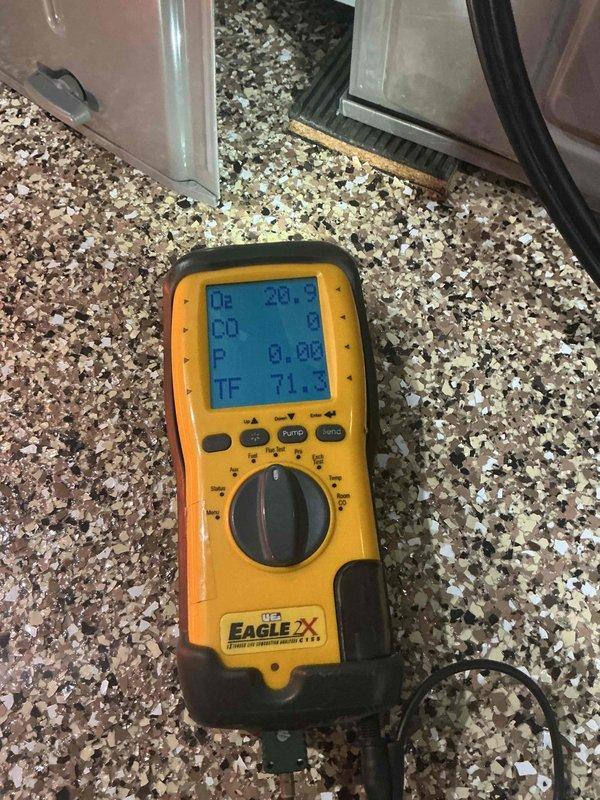 Completed heating maintenance tune-up on 8-year-old Amana system. Performed comprehensive diagnostic testing using digital multimeter to verify system operation and measure temperature differentials across unit components. System found to be operating properly with all readings within normal parameters; no repairs required at this time.