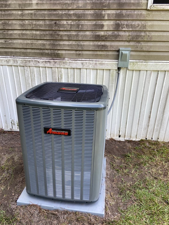 Installation of Amana heat pump split system