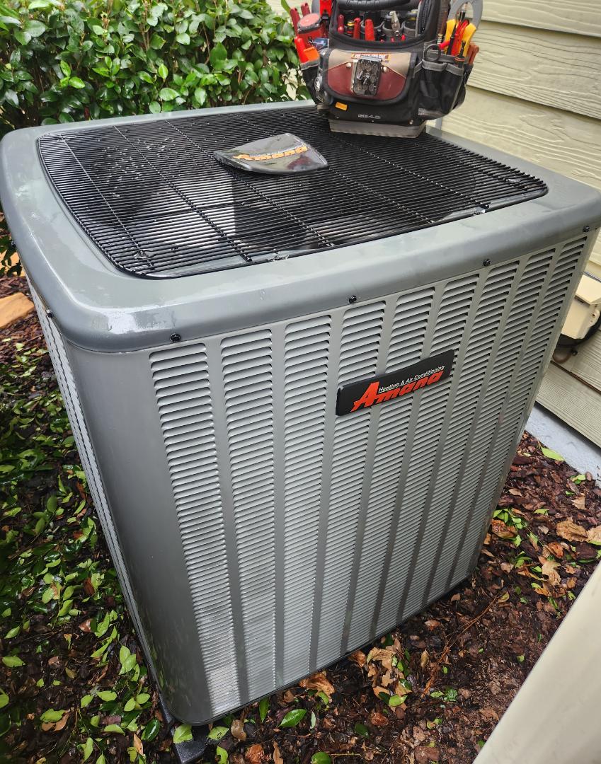 Clayton, NC - Amana split heat pump maintenance 