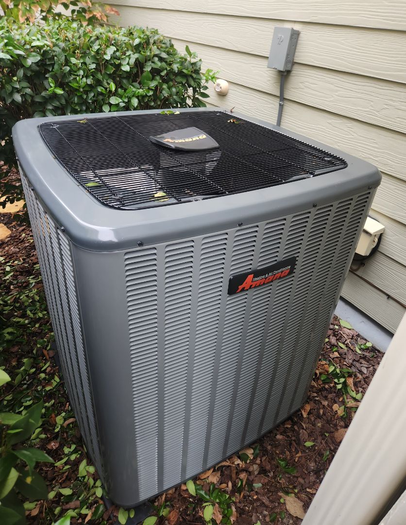 Clayton, NC - Amana split heat pump maintenance 