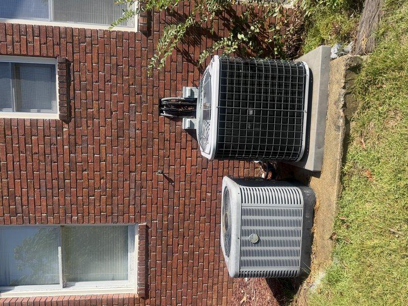 Completed first service agreement heating inspection on two systems. Primary system is a 13 SEER heat pump (model 13H13A) covered under service agreement. Secondary system is an 8 SEER heat pump (model 8H8A) out of warranty and not covered under current agreement. Secondary unit is equipped with UV light system. Performed standard heating season maintenance checks on both outdoor condenser units and indoor air handler. All equipment operational at time of service.