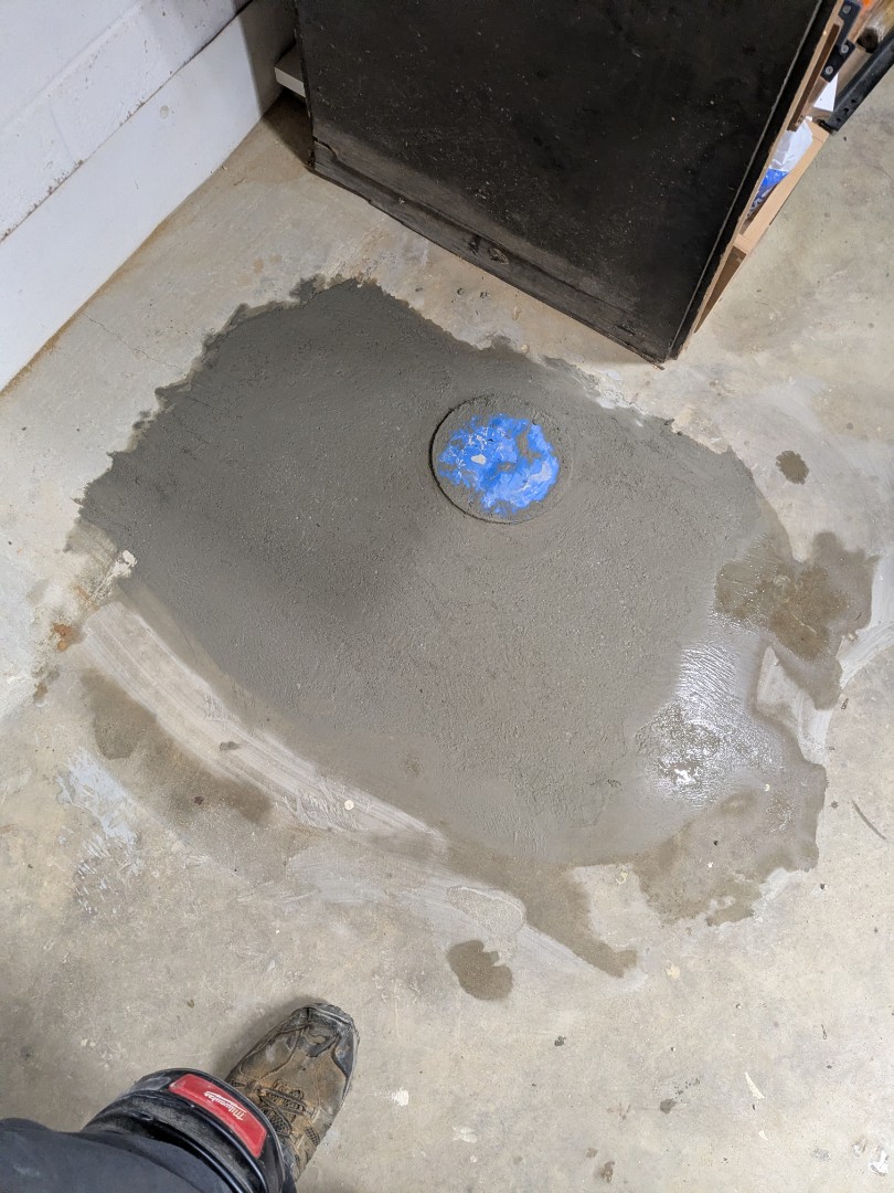 Abingdon, MD - Broke up floor and installed back watervalve on main sewer line. Abingdon, MD - Broke up floor and installed back watervalve on main sewer line.