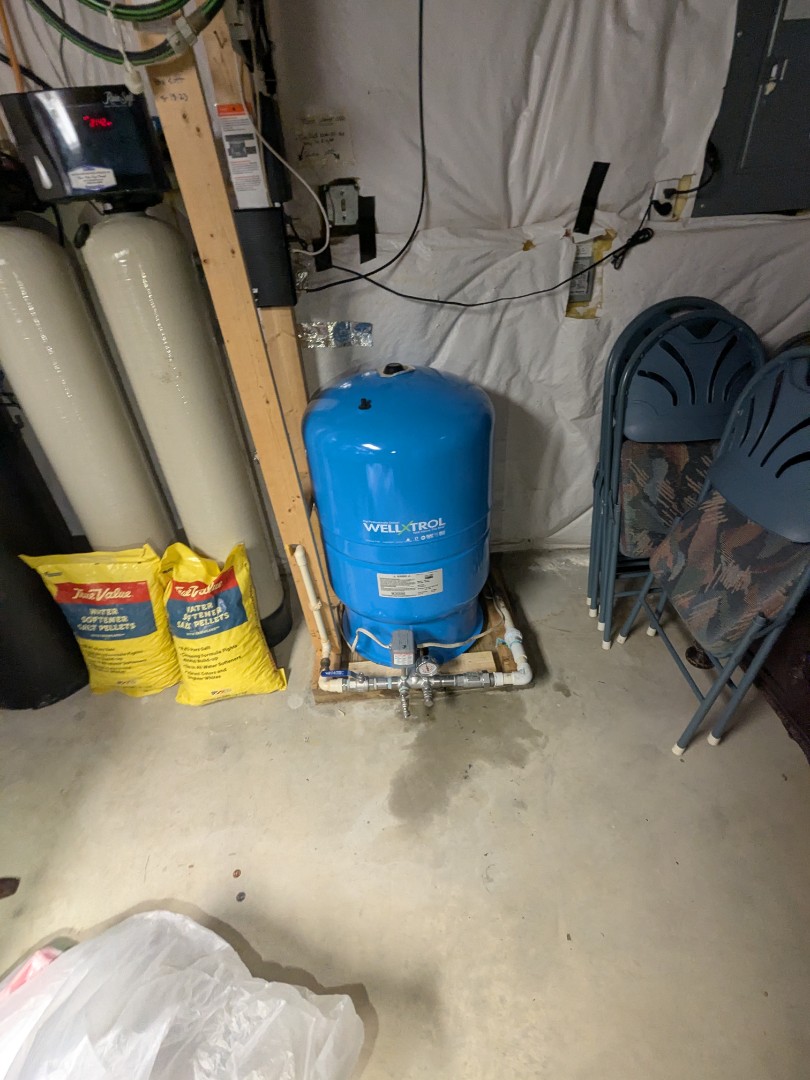 Abingdon, MD - Replace pressure gauge,rv-75,and check valve on well tank.took water sample . Abingdon, MD - Replace pressure gauge,rv-75,and check valve on well tank.took water sample .