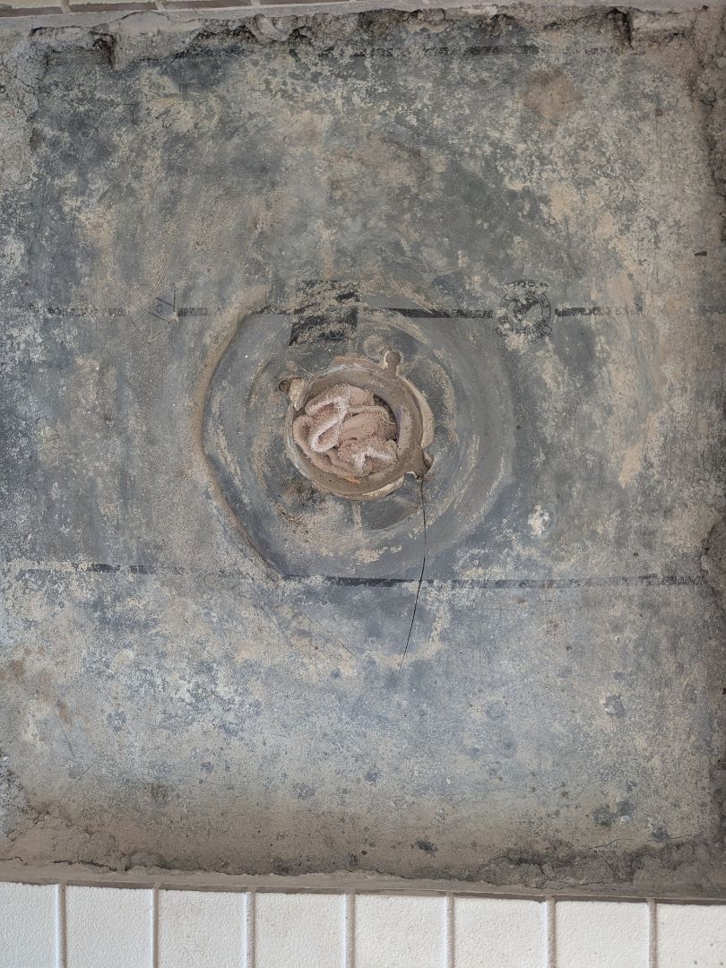 Abingdon, MD - removed whirlpool tub and cut out tile floor to replace shower drain and liner. Abingdon, MD - removed whirlpool tub and cut out tile floor to replace shower drain and liner.